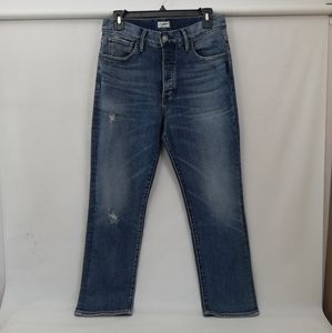 Silver jeans Co. Ankle Straight Button fly Jeans